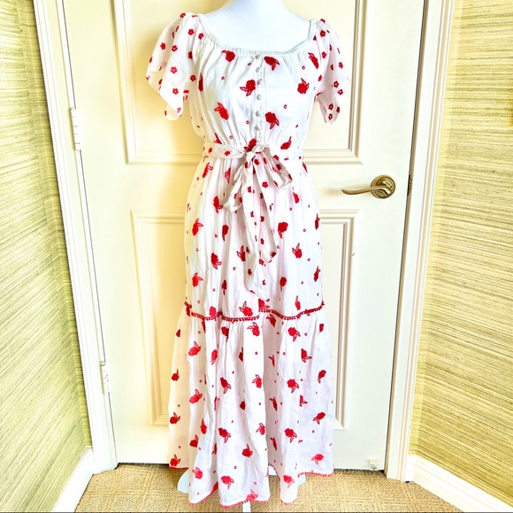 NWT Anthropologie Maeve Embroidered Floral  Esme Dress Size XSP - Picture 7 of 15